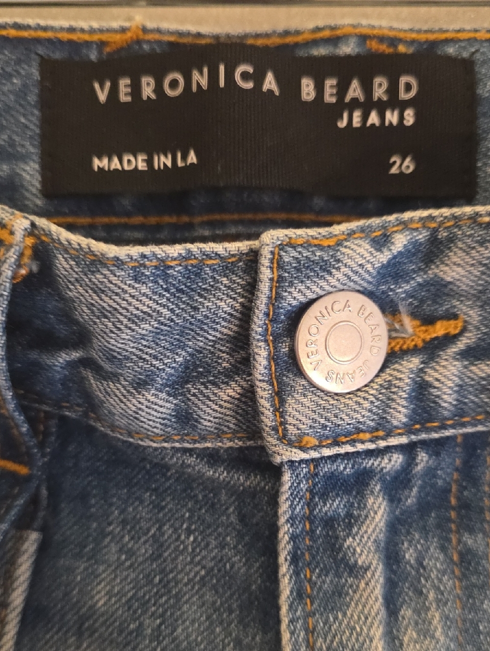 Veronica Beard Crosbie High Rise Wide Leg Jeans with Utility Patch Pockets SZ 26 - Picture 3 of 12